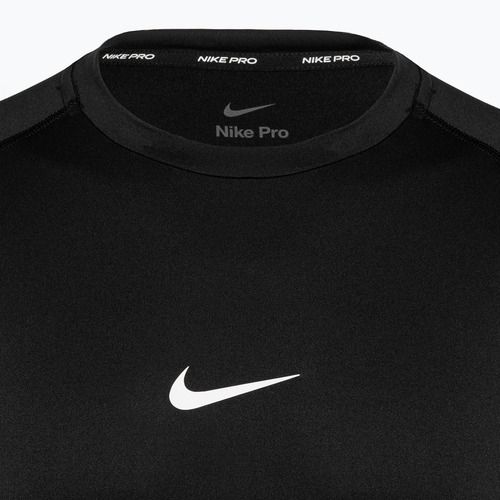 Футболка тренувальна чоловіча Nike Pro Dri-Fit Tight SS Fitness black/white