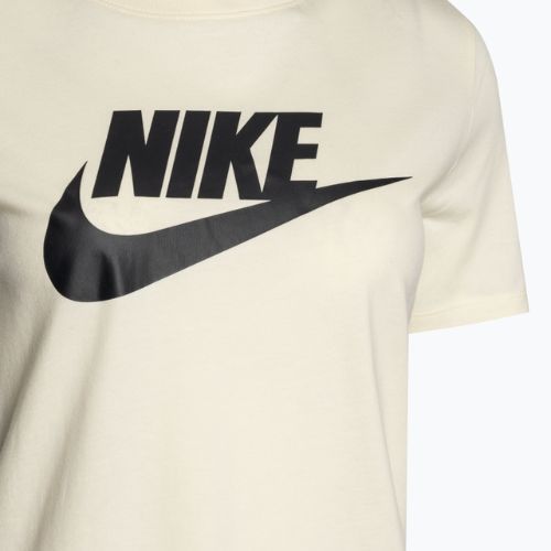 Футболка жіноча Nike Sportswear Club Essentials Logo coconut milk/black