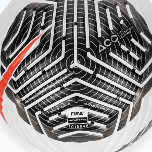 М'яч футбольний Nike Flight white/black/bright crimson розмір 5