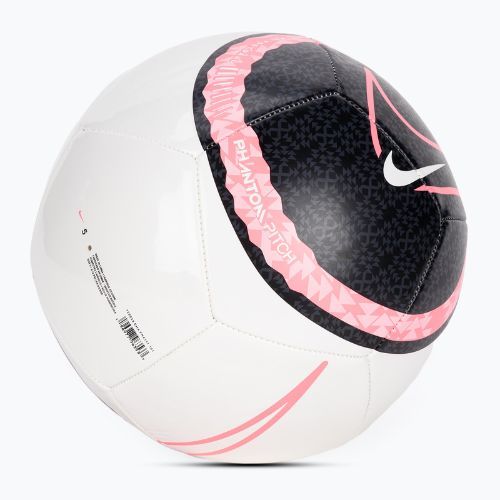 М'яч футбольний Nike Phantom white/black/sunset pulse розмір 5
