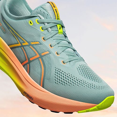 Кросівки для бігу жіночі ASICS Gel-Kayano 31 Paris light celadon/safety yellow