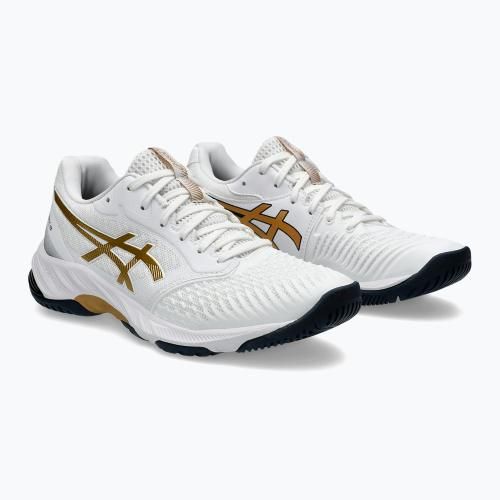 Кросівки жіночі ASICS Netburner Ballistic FF 3 white/pure gold