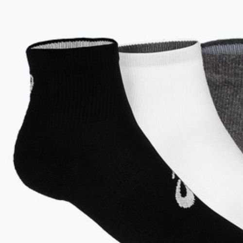Шкарпетки для бігу ASICS Quarter 3 пари black/grey/white