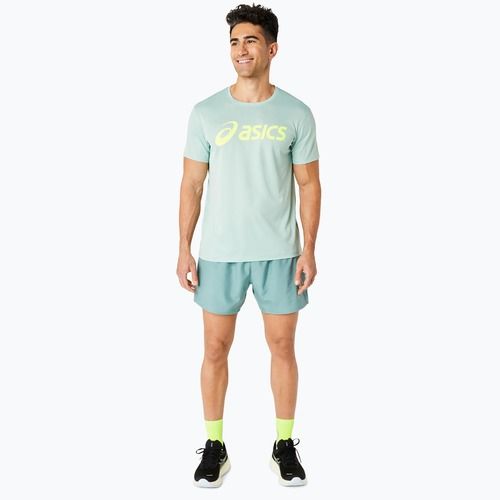 Футболка для бігу чоловіча ASICS Core Top light celadon/safety yellow
