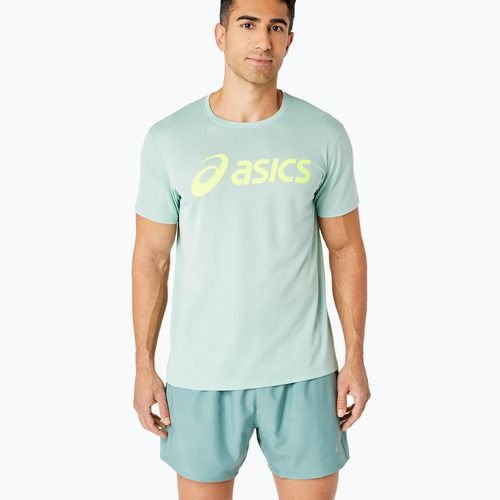 Футболка для бігу чоловіча ASICS Core Top light celadon/safety yellow