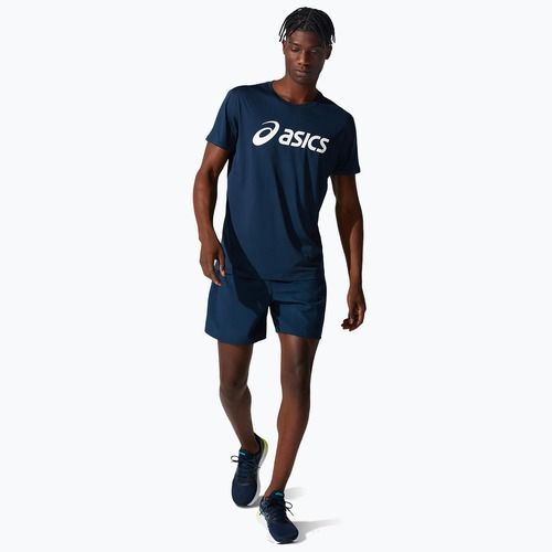 Футболка для бігу чоловіча ASICS Core Top french blue/brilliant white