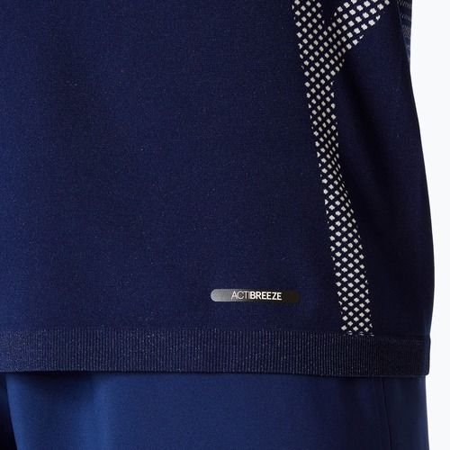 Футболка для бігу чоловіча ASICS Seamless birch/blue expanse