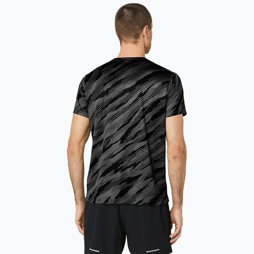 Футболка для бігу чоловіча ASICS All Over Print Top graphite grey/performance black
