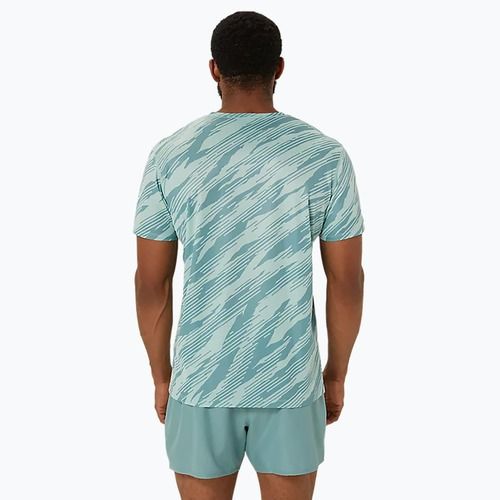 Футболка для бігу чоловіча ASICS All Over Print Top light celadon/celadon