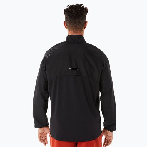 Куртка для бігу чоловіча ASICS Icon performance black / stadium orange