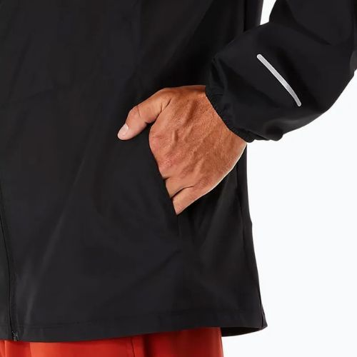 Куртка для бігу чоловіча ASICS Icon performance black / stadium orange