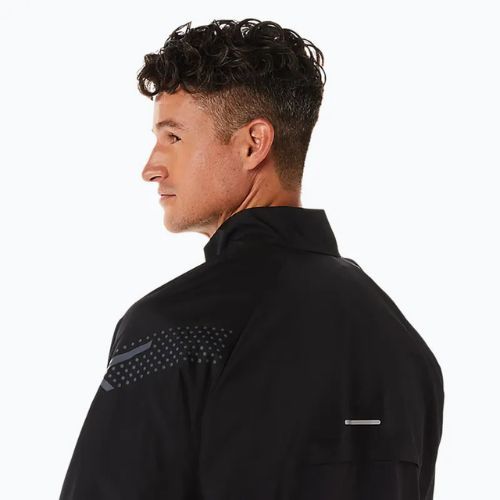 Куртка для бігу чоловіча ASICS Icon performance black / stadium orange