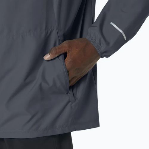 Куртка для бігу чоловіча ASICS Icon carrier grey / safety yellow