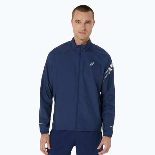 Куртка для бігу чоловіча ASICS Icon blue expanse / birch