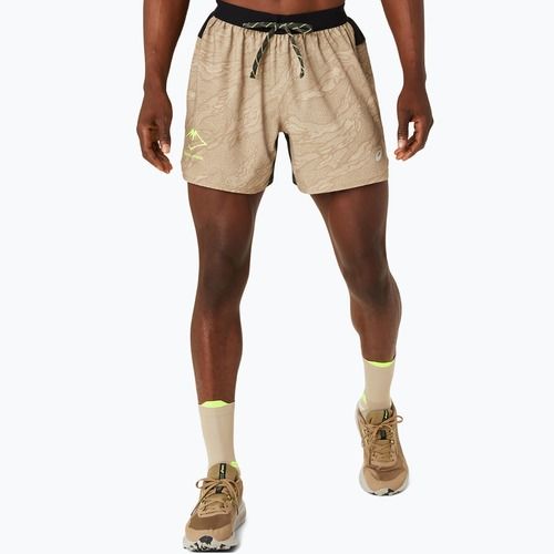 Шорти для бігу чоловічі ASICS Fujitrail All Over Print 5IN pepper