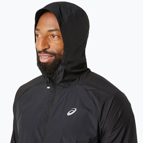 Куртка для бігу чоловіча ASICS Road Packable performance black