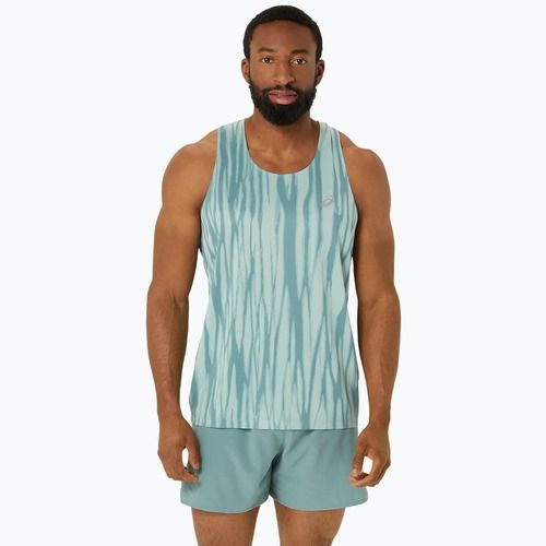 Топ для бігу чоловічий ASICS  Road All Over Print Singlet light celadon/celadon