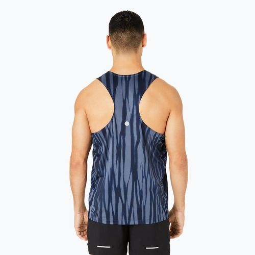 Топ для бігу чоловічий ASICS  Road All Over Print Singlet blue expanse/midnight
