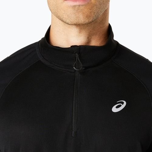 Кофта для бігу чоловічий ASICS Road Lite-Show 1/2 Zip performance black