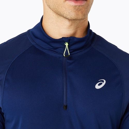 Кофта для бігу чоловічий ASICS Road Lite-Show 1/2 Zip blue expense