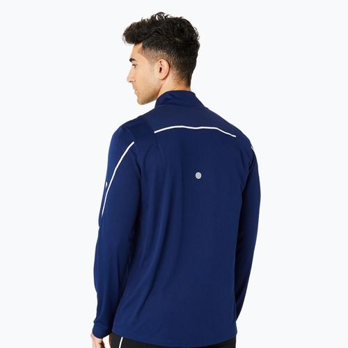 Кофта для бігу чоловічий ASICS Road Lite-Show 1/2 Zip blue expense