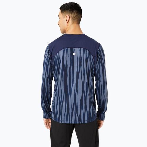 Кофта для бігу чоловіча ASICS Road All Over Print blue expanse/midnight