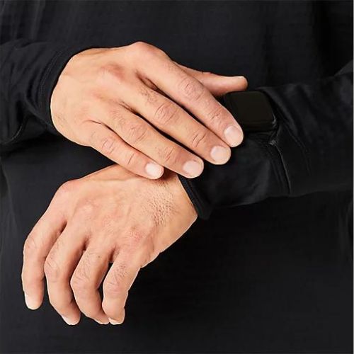 Кофта для бігу чоловіча ASICS Road Winter 1/2 Zip Mid Layer performance black