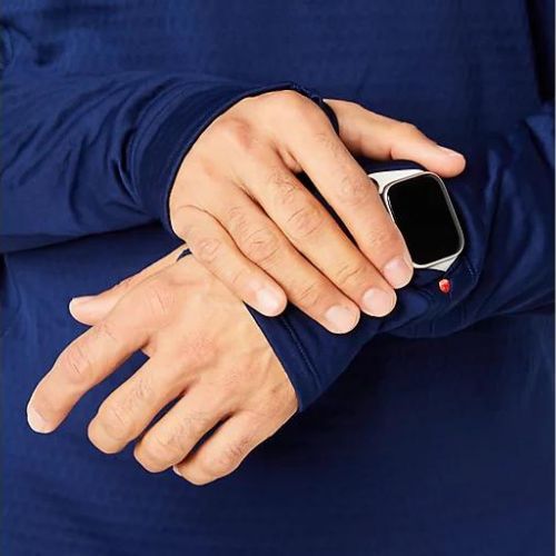 Кофта для бігу чоловіча ASICS Road Winter 1/2 Zip Mid Layer blue expanse