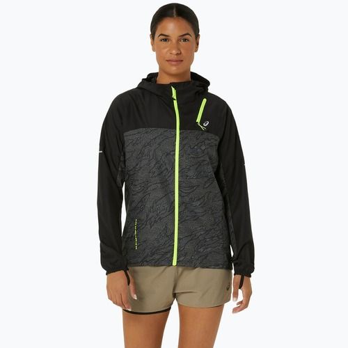 Куртка для бігу жіноча ASICS Fujitrail Packable performance black