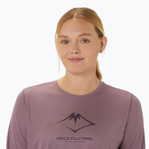 Кофта для бігу жіноча ASICS Fujitrail Logo dusty mauve