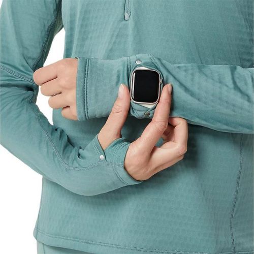 Кофта для бігу жіноча ASICS Road Winter 1/2 Zip Mid Layer celadon