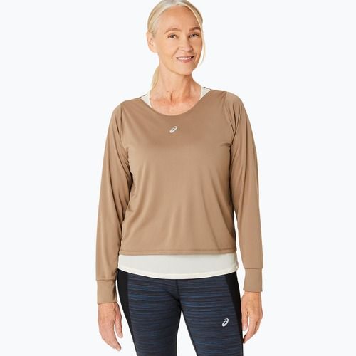Кофта + топ для бігу жіночі ASICS Nagino Run pepper/oatmeal