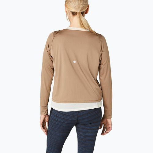 Кофта + топ для бігу жіночі ASICS Nagino Run pepper/oatmeal