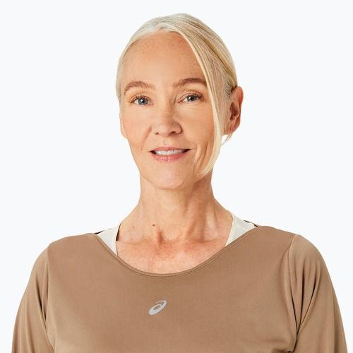 Кофта + топ для бігу жіночі ASICS Nagino Run pepper/oatmeal