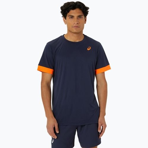 Футболка тенісна чоловіча ASICS Court SS Top midnight/shocking orange