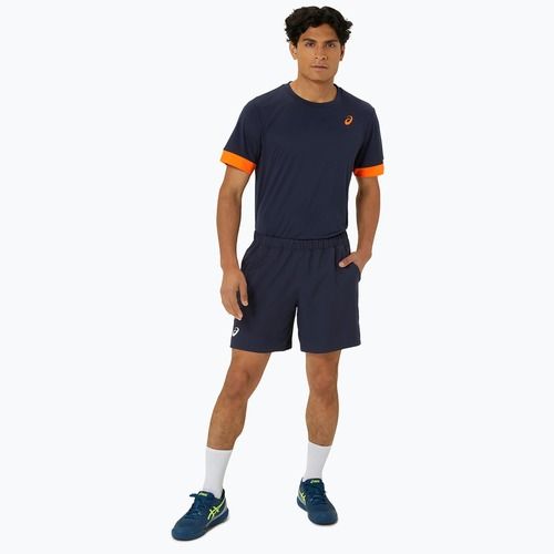 Футболка тенісна чоловіча ASICS Court SS Top midnight/shocking orange