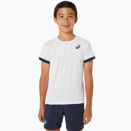 Футболка дитяча ASICS Tennis Top brilliant white/midnight