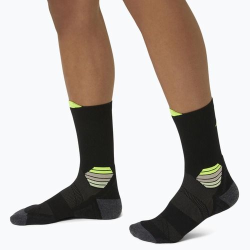 Шкарпетки для бігу ASICS Fujitrail Run Crew performance black/sefety yellow