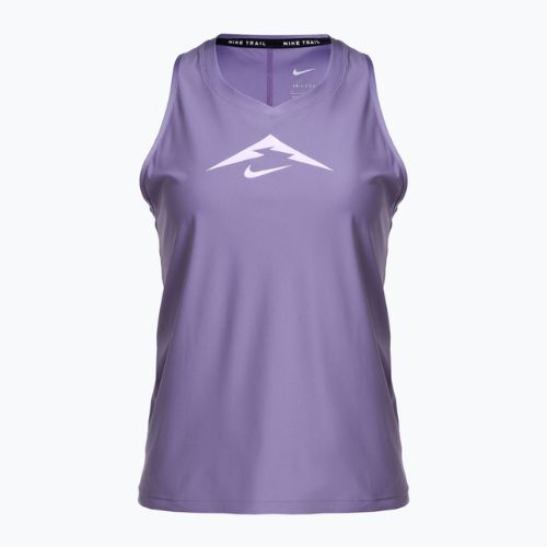 Топ для бігу жіночий Nike Trail Dri-Fit Graphic TT daybreak/lilac bloom