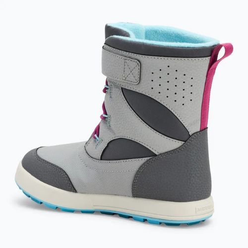 Черевики зимові дитячі Merrell Snow Storm 3.0 Wtrpf grey/turq