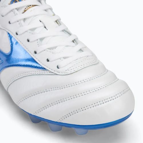 Кросівки футбольні чоловічі Mizuno Morelia II Japan Md white/laser blue/gold
