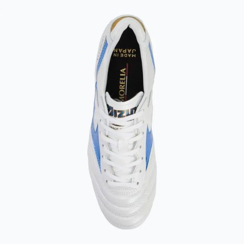 Кросівки футбольні чоловічі Mizuno Morelia II Japan Md white/laser blue/gold