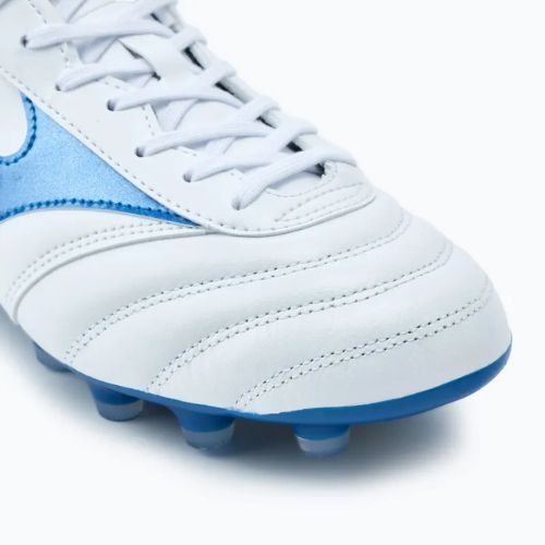Кросівки футбольні чоловічі Mizuno Morelia II Pro MD white/laser blue/gold