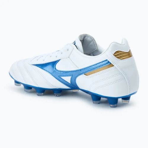 Кросівки футбольні чоловічі Mizuno Morelia II Pro MD white/laser blue/gold