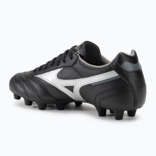 Кросівки футбольні чоловічі Mizuno Morelia II Club FG black/galaxy silver/dark shadow