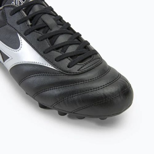 Кросівки футбольні чоловічі Mizuno Morelia II Club AG black/galaxy silver/dark shadow