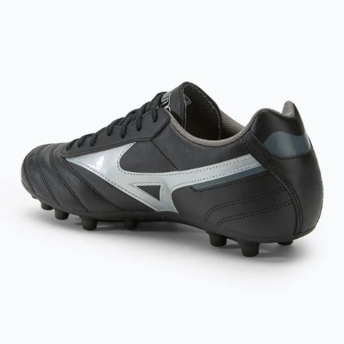 Кросівки футбольні чоловічі Mizuno Morelia II Club AG black/galaxy silver/dark shadow