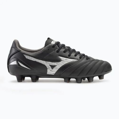 Кросівки футбольні чоловічі Mizuno Morelia Neo IV Pro FG black/galaxy silver