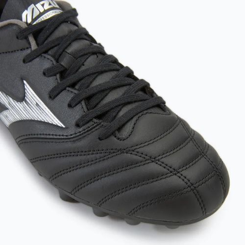 Кросівки футбольні чоловічі Mizuno Morelia Neo IV Pro AG black/galaxy silver