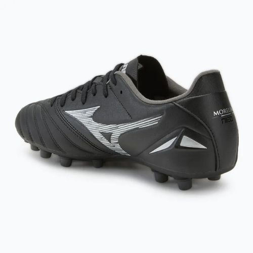 Кросівки футбольні чоловічі Mizuno Morelia Neo IV Pro AG black/galaxy silver